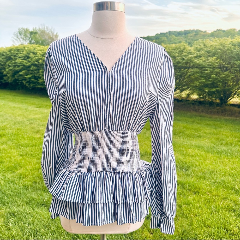 Scarlet Darkness Striped Blouse